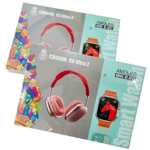Crown C6 Ultra 2 Smart Watch With Headphone
