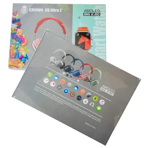 Crown C6 Ultra 2 Smart Watch With Headphone